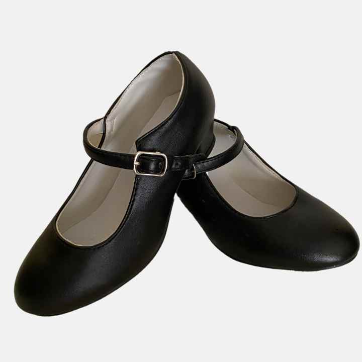 Zapatos de flamenco niña y adulto, tacones flamencos de iniciación con  hebilla color negro Le Côté Chic