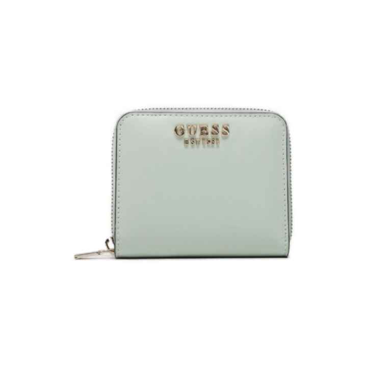 Monedero Guess Lauren rosa logo blanco para mujer