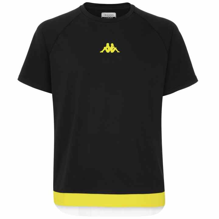 Kappa Kombat Dune T-Shirt Uomo - Regular Fit In Jersey Stretch - Con Loghi Omini