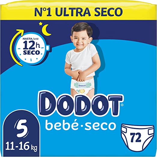 Paquete de pañales Dodot Bebé Seco (tallas 3, 4, 5 y 6) por sólo 14.76€ ¡¡37% de descuento!!