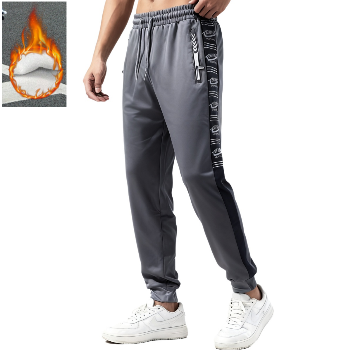 Pantalon Chandal Hombre Con Cremallera Tobillos - Envío Gratis