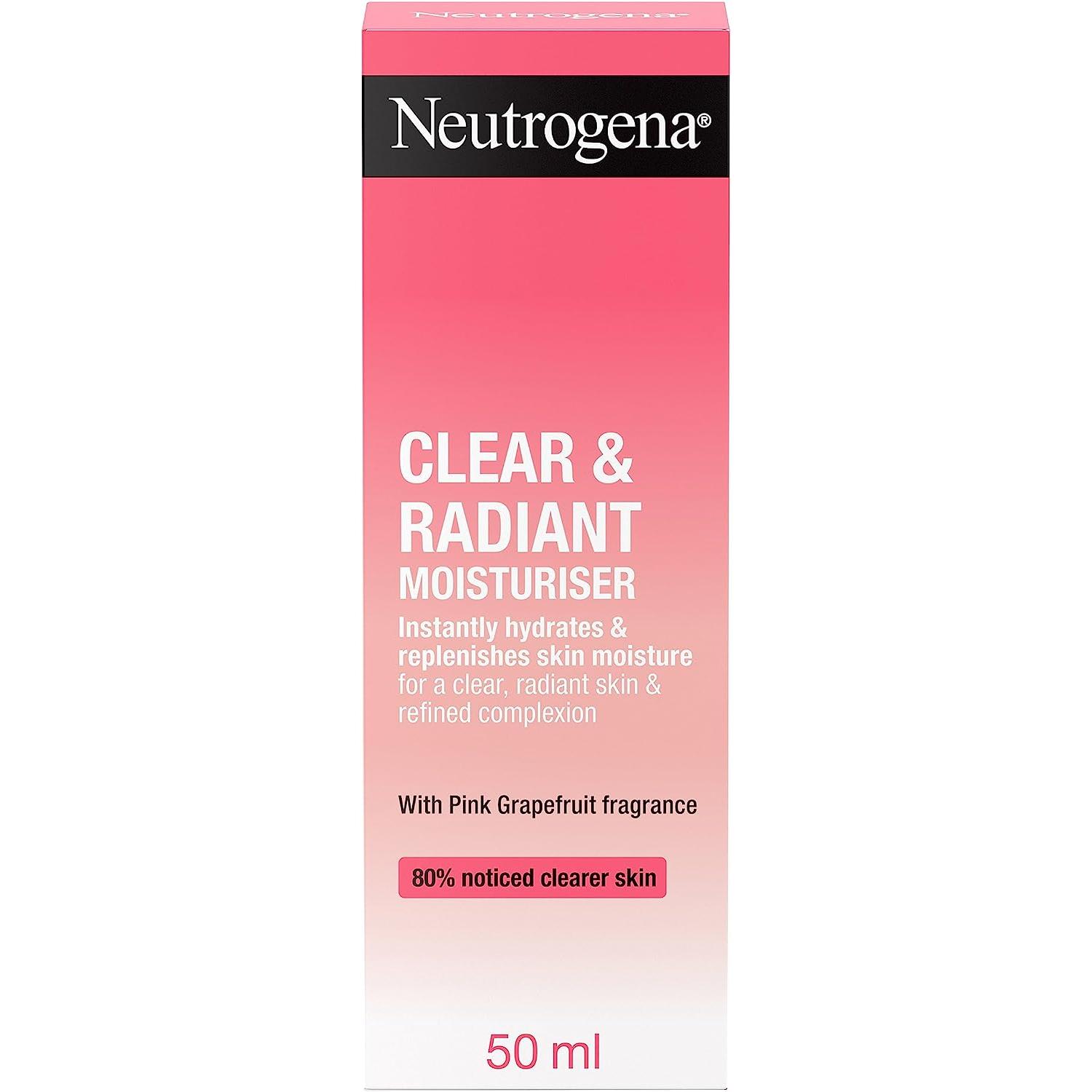 Crema hidratante facial Neutrogena Clear & Radiant con pomelo rojo por sólo 5,46€ ¡¡50% de descuento!!