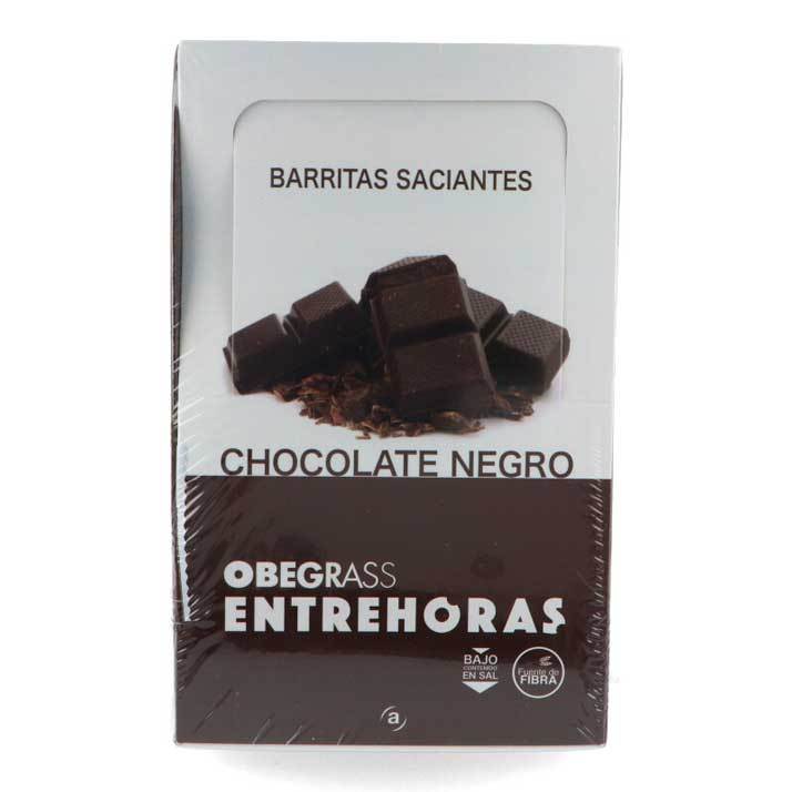 Obegrass Entrehoras Barritas Chocolate Negro 20 Unidades | Miravia