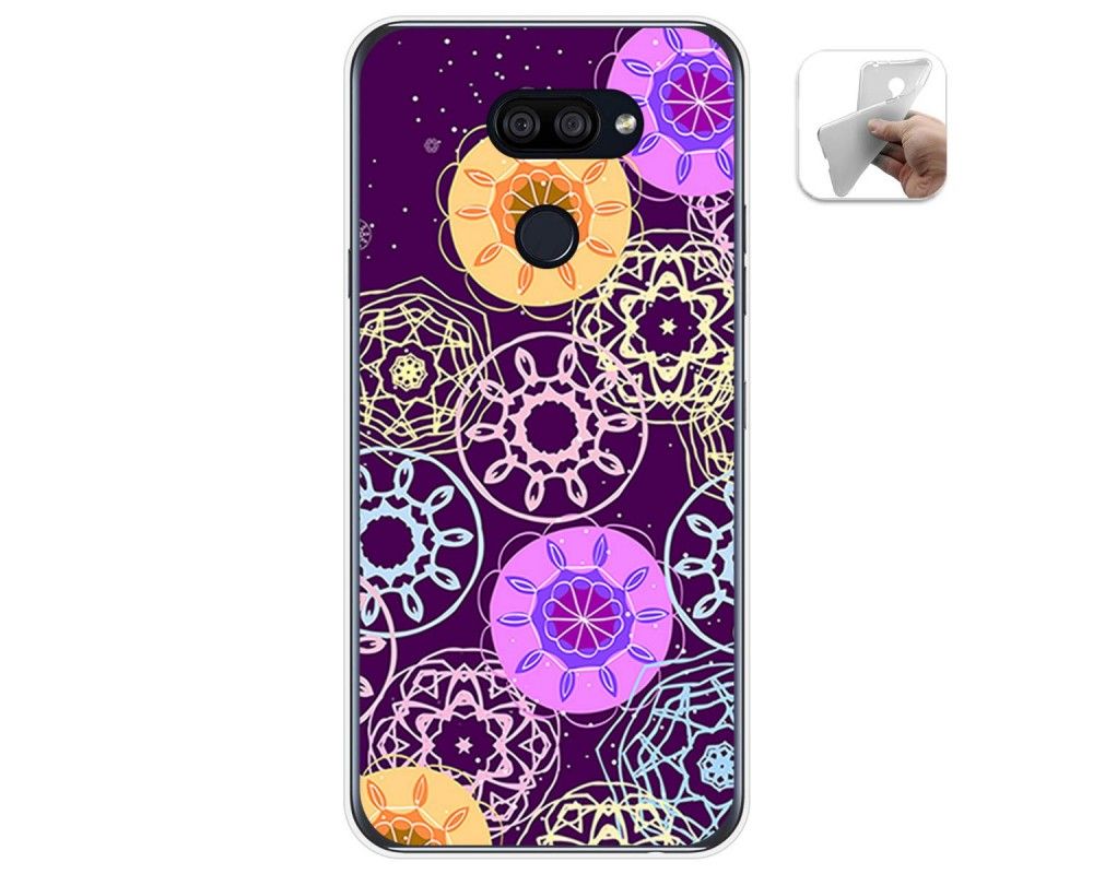 Cover Gel TPU Per LG K40S Disegno Legno 04 Disegni
