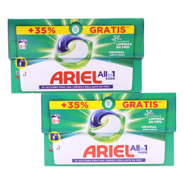 Ariel All-in-1 Pods Detergente Lavadora Líquido en Cápsulas/Pastillas 129  Lavados (3 x 43) »