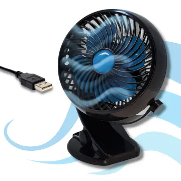 RV Ventilador USB, ventilador pequeño, mini ventilador USB silencioso con  rotación de 360°, ventilador de escritorio de 3 velocidades con cable USB  de