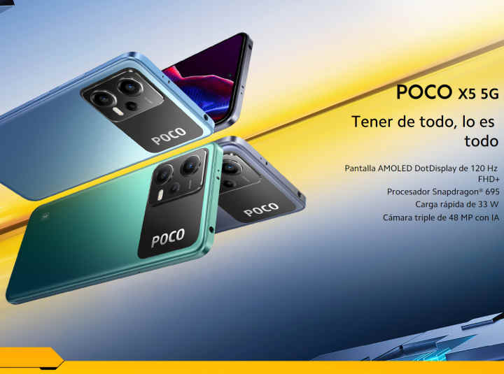 Poco X6 8+256 GB 120Hz 1.5K, Snapdragon 7s Gen 2, Triple cámara de hasta  64MP, 5000mAh por 225,18€
