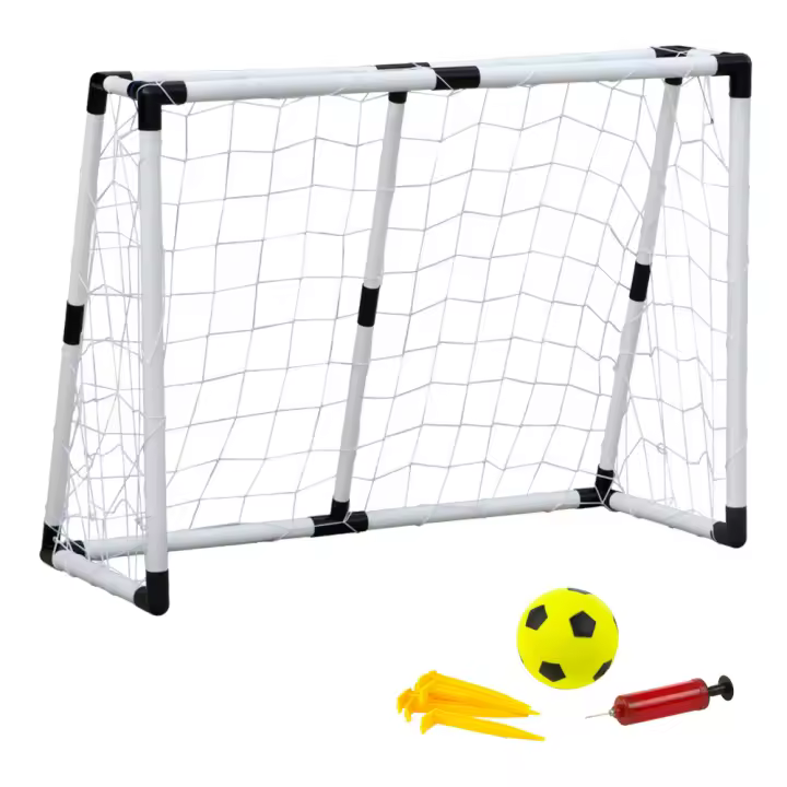 Set portería con balón CB Toys, Portería fútbol, Portería plegable, con balón Ø10,5 cm, hinchador, Portería fútbol niños jardín, 132x101x59 cm, 8 piquetas, Juegos de exterior, +6 años, CB Toys Set portería con balón CB Toys, Portería fútbol, Portería plegable, con balón Ø10,5 cm, hinchador, Portería fútbol niños jardín, 132x101x59 cm, 8 piquetas, Juegos de exterior, +6 años, CB Toys