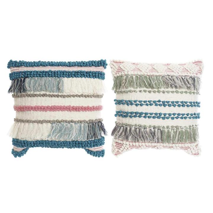 DAMDAM GO Reposapiés Poliéster Madera Chic, 45 x 45 x 38 cm