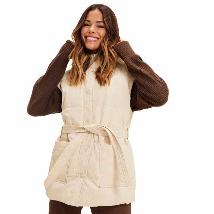 Chaqueta Biker Ante Only Onlscootie Beige | Bicos de Fío