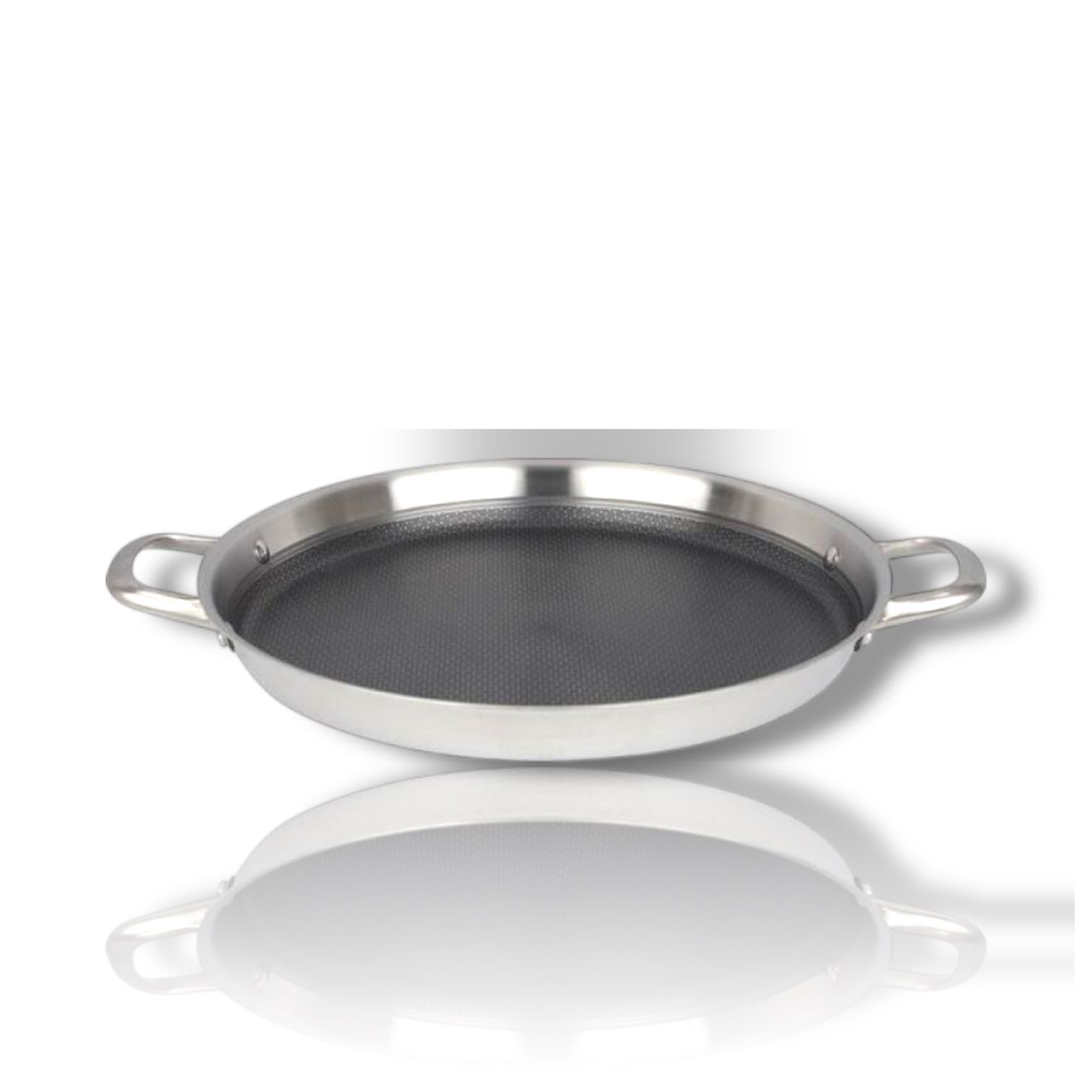 Paellera Cheffinger PAP36 36cm – Antiadherente Mármol, Apta Inducción, Gran Capacidad