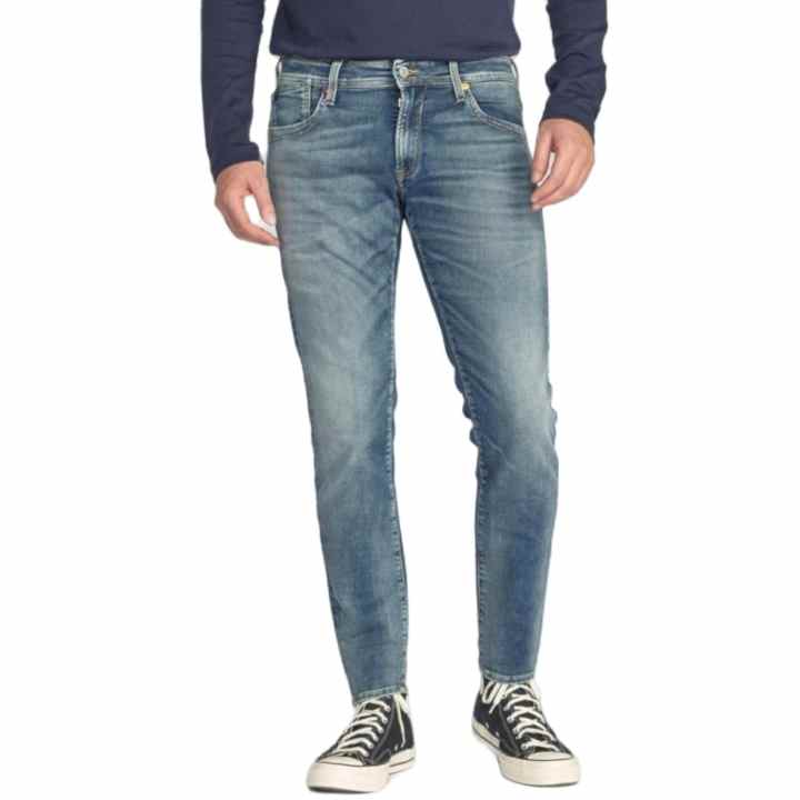 Pantalones Jogg Para Hombre Le Temps Des Cerises - Color Anthracite, Corte Delgado, Mezcla Chino-jogger