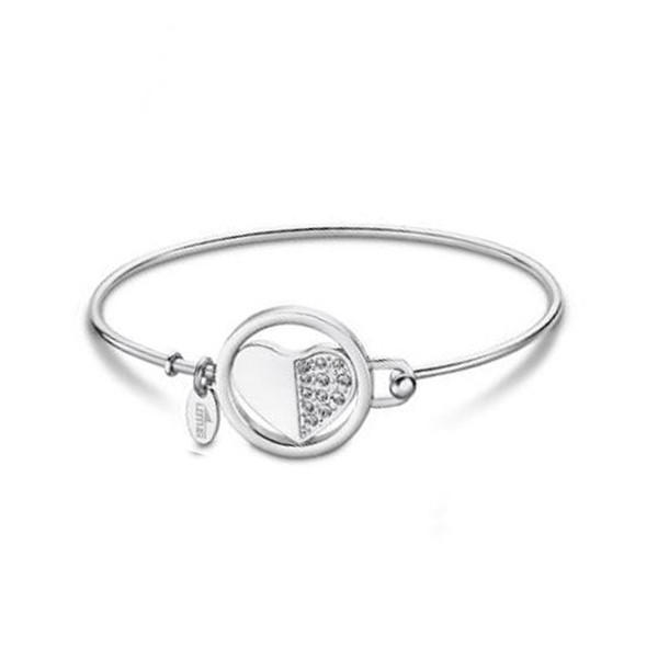 LOTUS Style Bracciale in acciaio inox LS2014-2/1 argento D3JLS2014-2-1 bracciale in acciaio inox per donna, 20 cm, Acciaio inossidabile