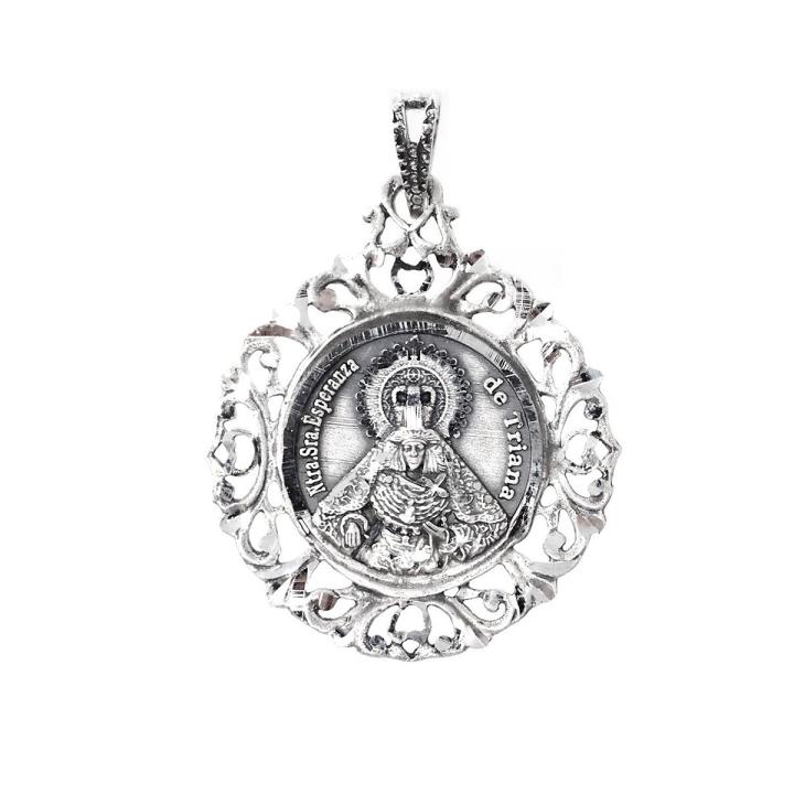 Pendentif Médaille Argent Saint Michel 925 - Diamètre 18 Mm, Unisexe, Avec Boîte Cadeau - 10