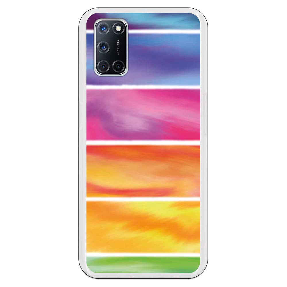 Topme Cover per OPPO A52 / OPPO A72 / OPPO A92 (6.5 Inches) Custodia Case, Protezione Della Pelle Della Custodia in Silicone Tpu - Azzurro
