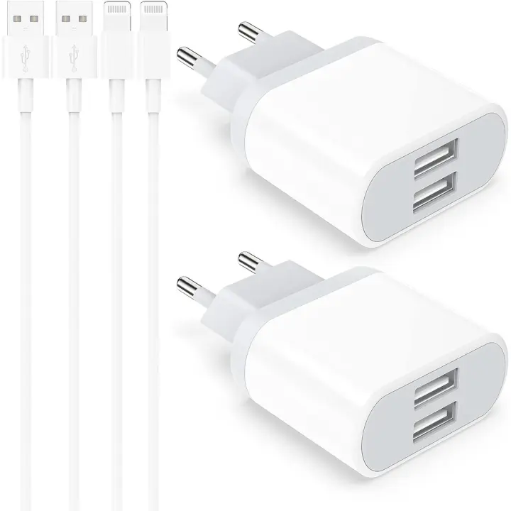 Cargador + Cable lightning para iPhone 5, 5s o 5c, iPhone 6, 7, 8, X, XR