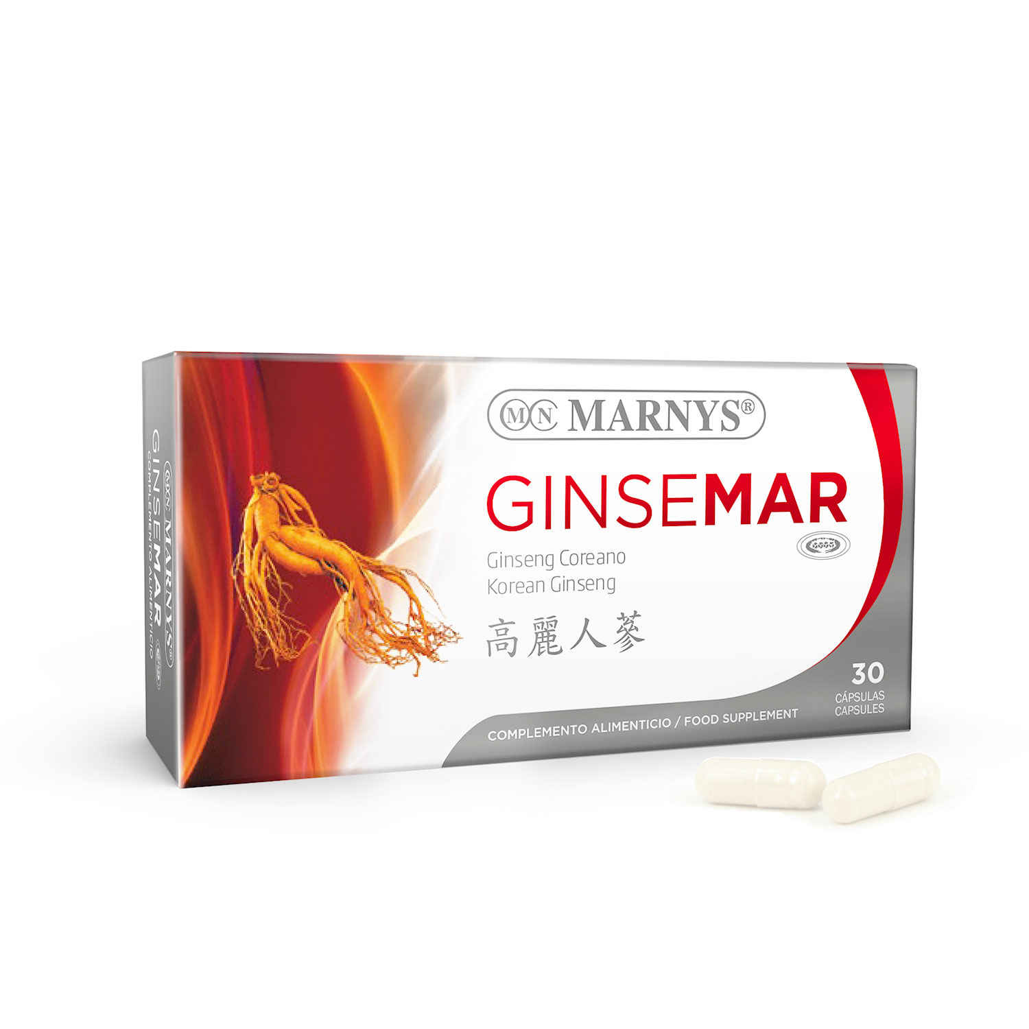 Ginsemar (Ginseng Coreano) 30 cápsulas MARNYS® Miravia