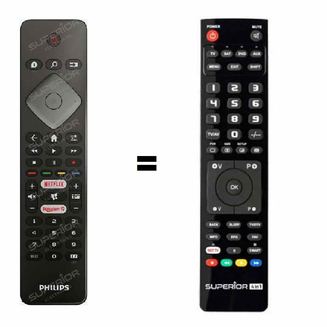 Meliconi TLC04+ Mando A Distancia De Sustitución Para Televisores