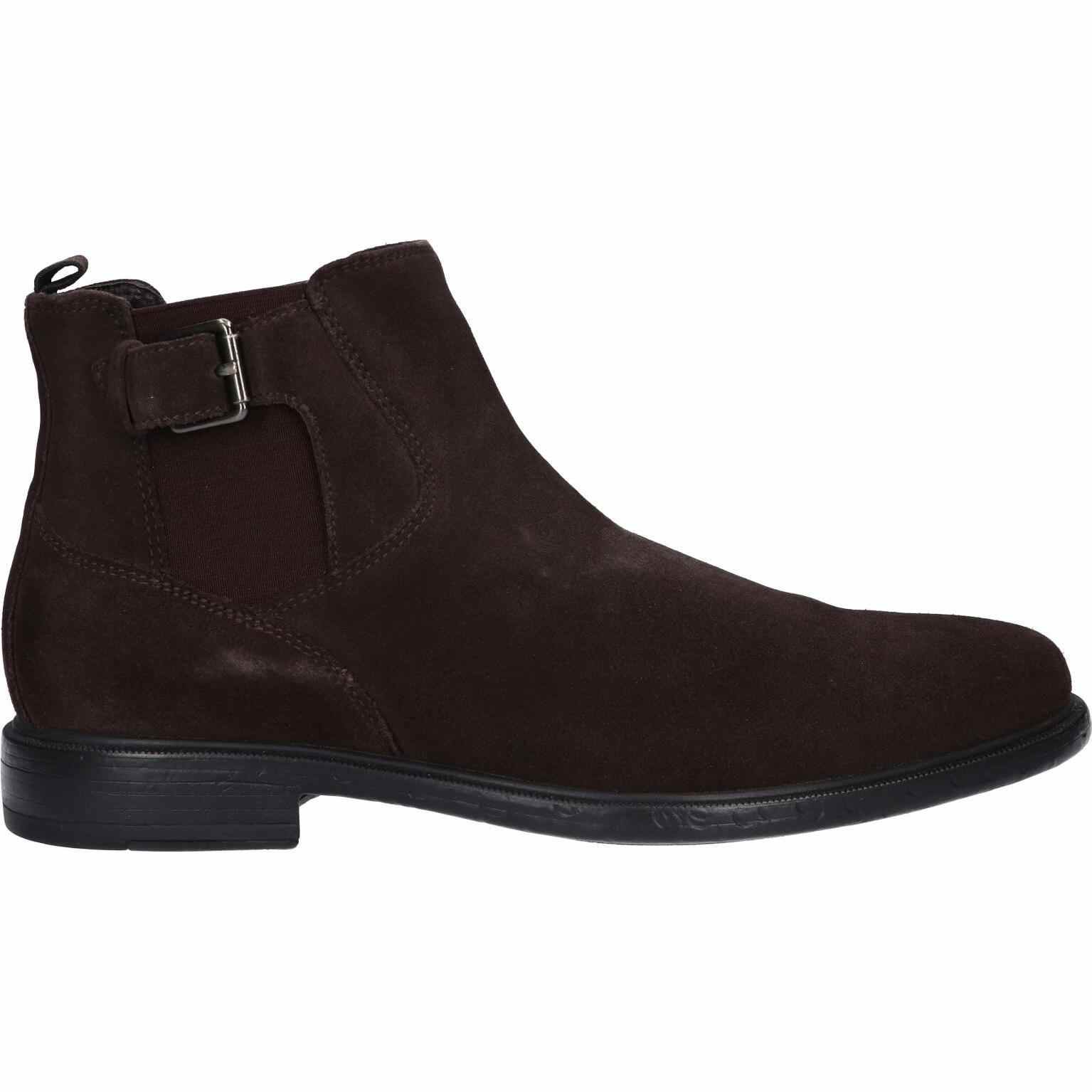 Chaussures Geox Homme Terence E - Cuir, Semelle Caoutchouc, Style Formel Et Citadin - Fabriqué En Inde