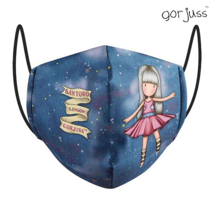 Safta Gorjuss Maske „Dancing Among The Stars“ – Bio-Baumwolle, Waschbar, Größe 10/12 Jahre – Hochwertig & Strapazierfähig