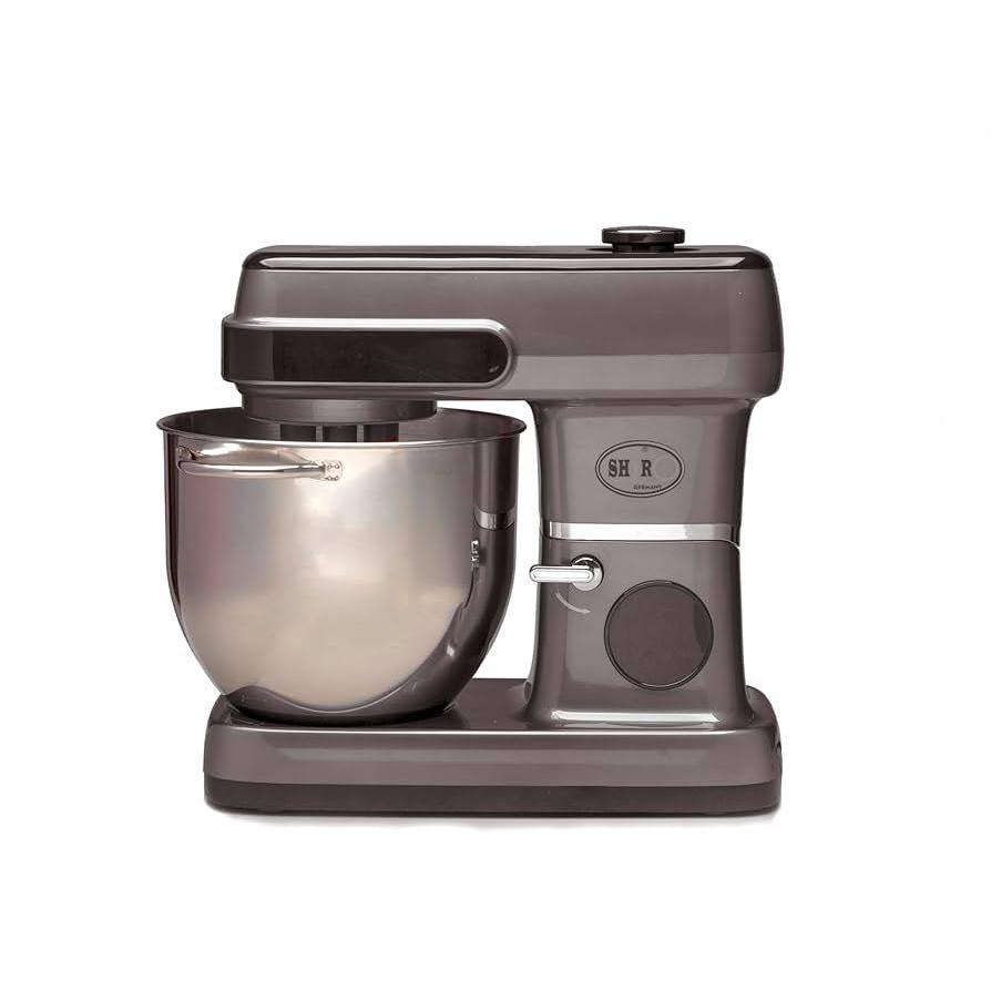 Amasadora batidora Pantalla LED Táctil Digital 10L - 2200W con 12 velocidades, bascula incorporada y función de fermentación - color GRIS - marca shiro