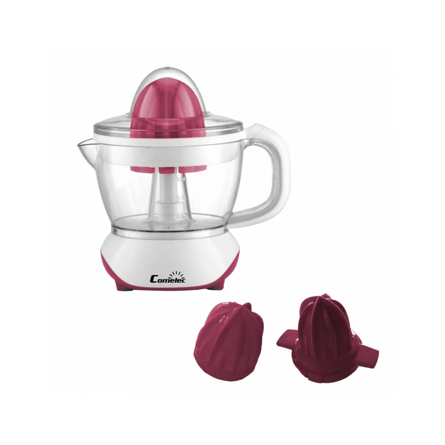 Exprimidor eléctrico de color blanco y 40 W con doble cono y pies antideslizantes Ex 1007 Comelec