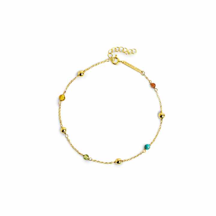 Cavigliera Charm Stella Di Davide Oro 18 Kt - 10 Pollici - Tobillera Con Chiusura A Scatto - Alex And Elsa