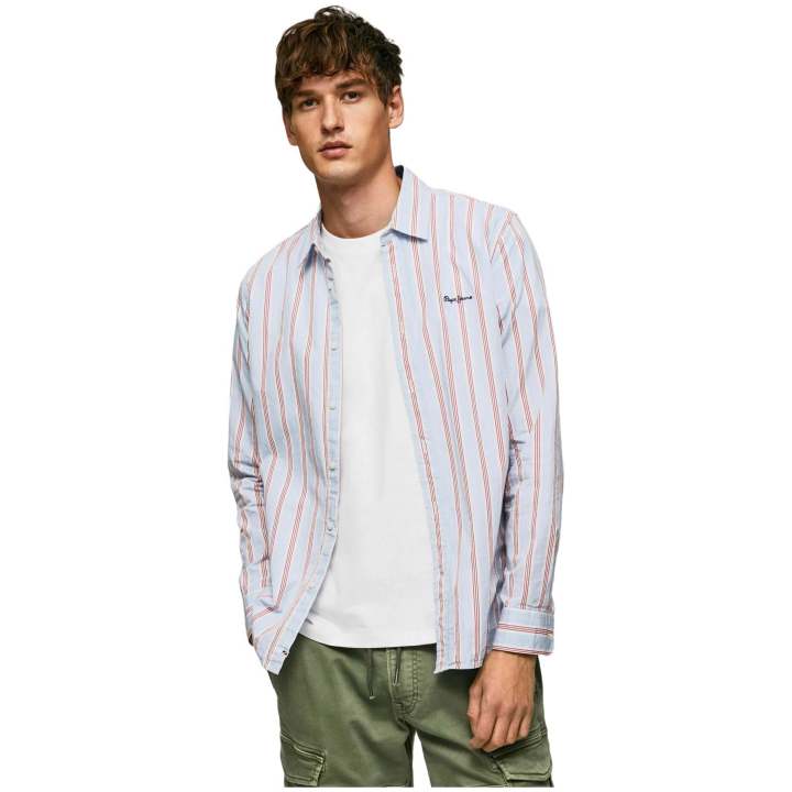 Pepe Jeans Camiseta Para Hombre Aris, Blanco (Off-White), XG Tshirt Hombre