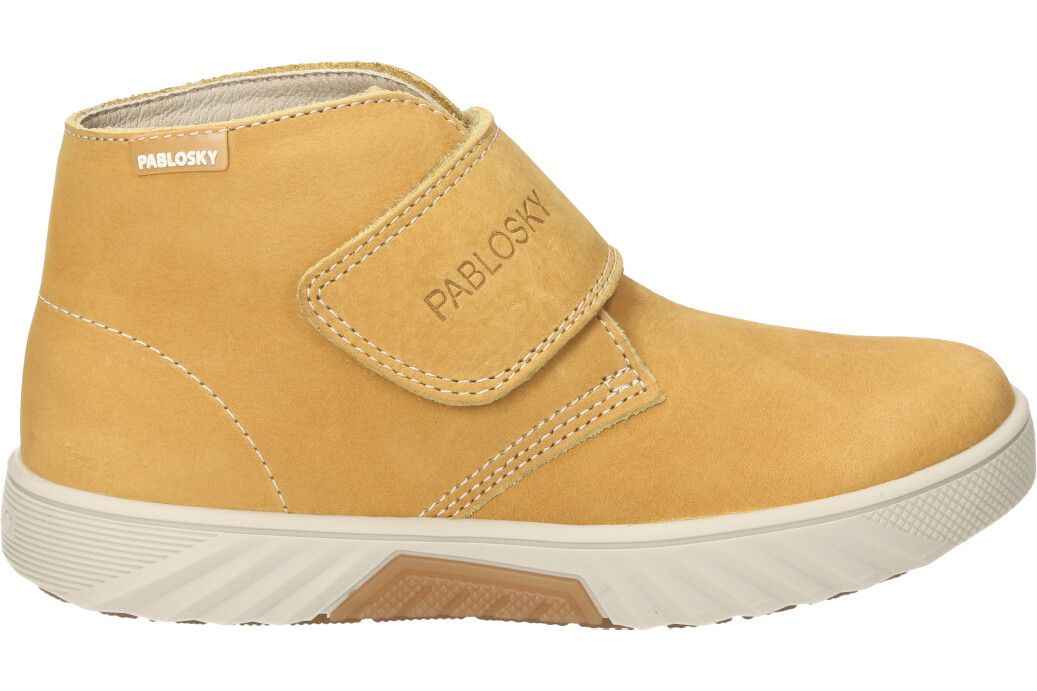 PABLOSKY BOTINES DE CHAROL TIPO MONTAÑA PELO NIÑAS 404459 ACERO