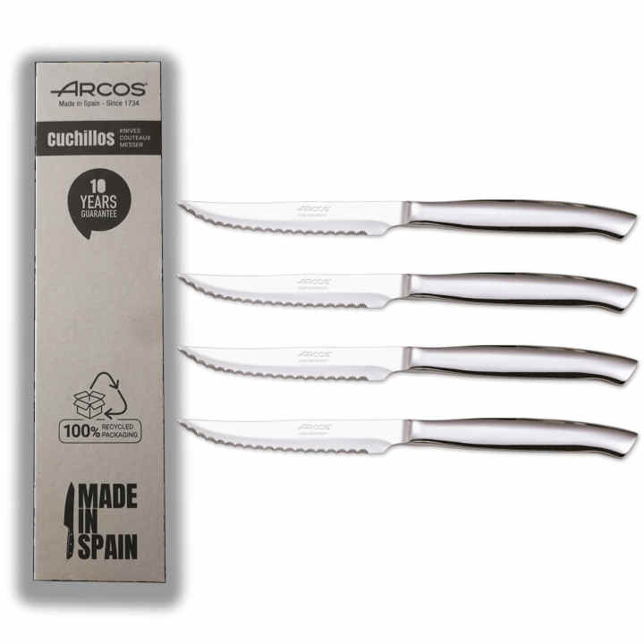 Juego de Cuchillos para Carne Cocina Mía Acero Inoxidable Mango  Polipropileno