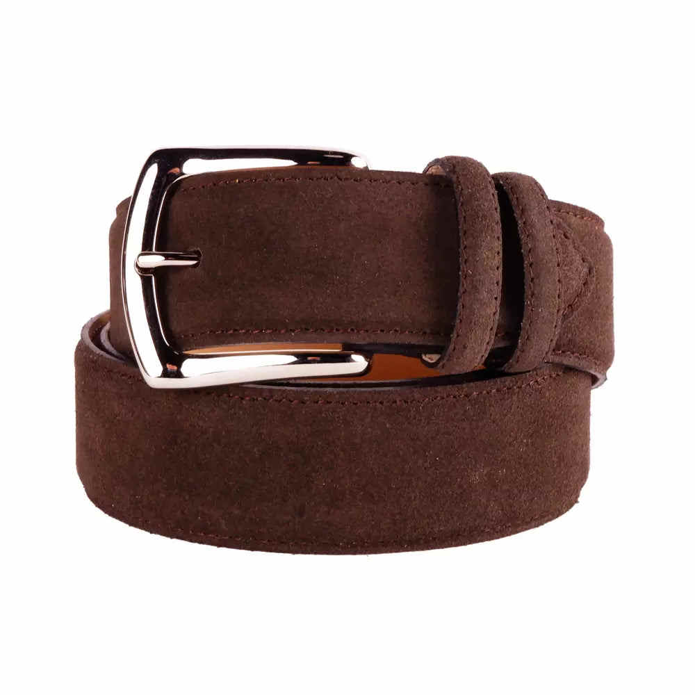 Made in Italy Brown Calfskin Belt 105 cm / 42 Inches 130cm / 50inch