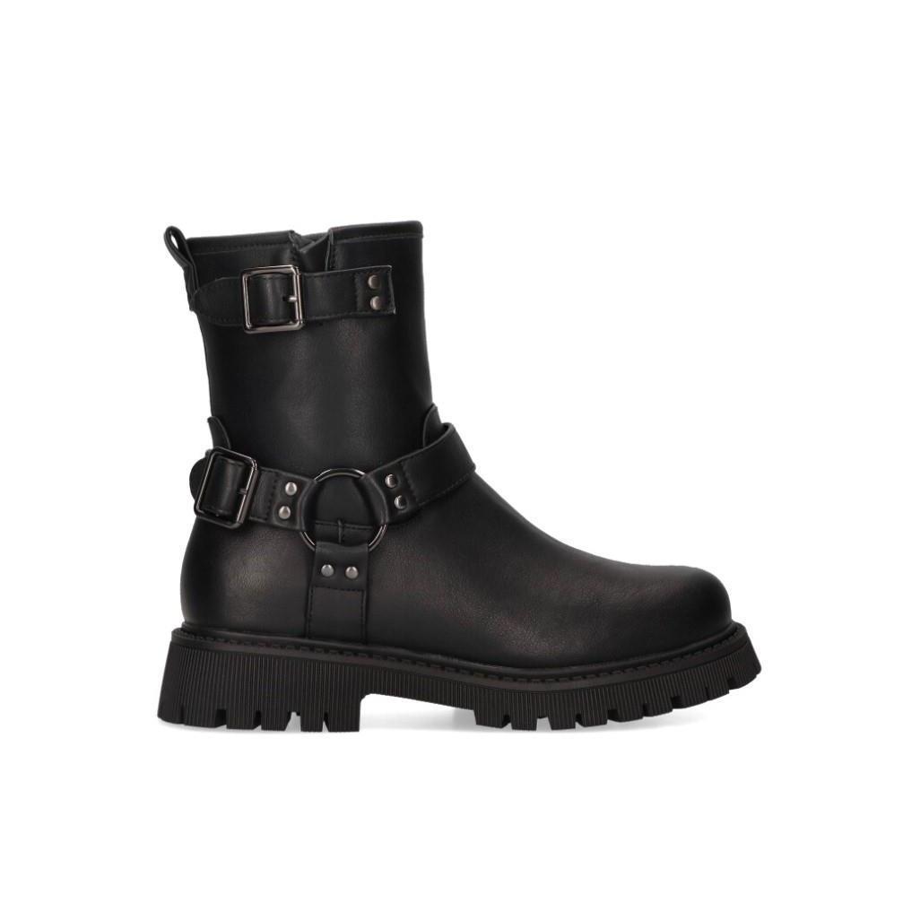 Bota Biker Botas Agua Mujer Xti Bota Agua De Coco Biker Negra ETN