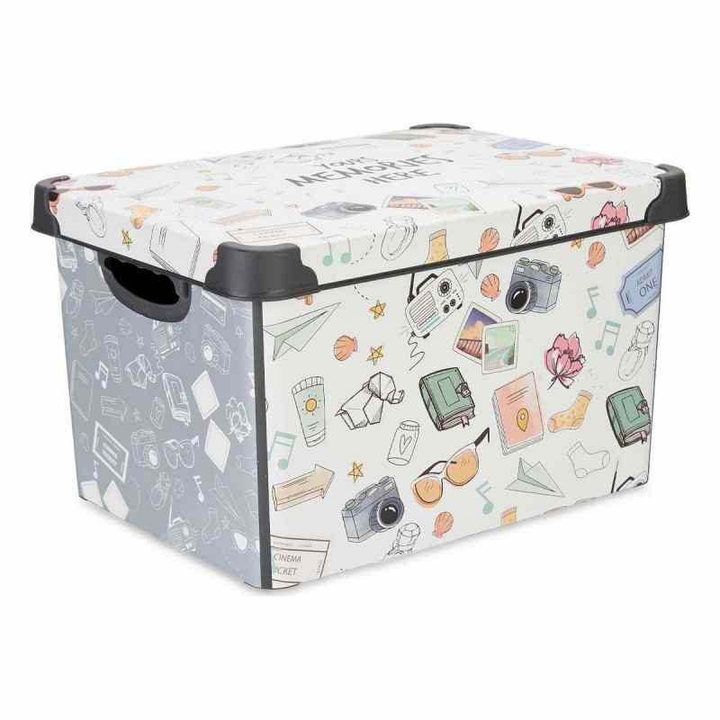 Banco Plegable De MDF 76 X 38 X 38 Cm, Caja De Almacenaje, Reposapiés