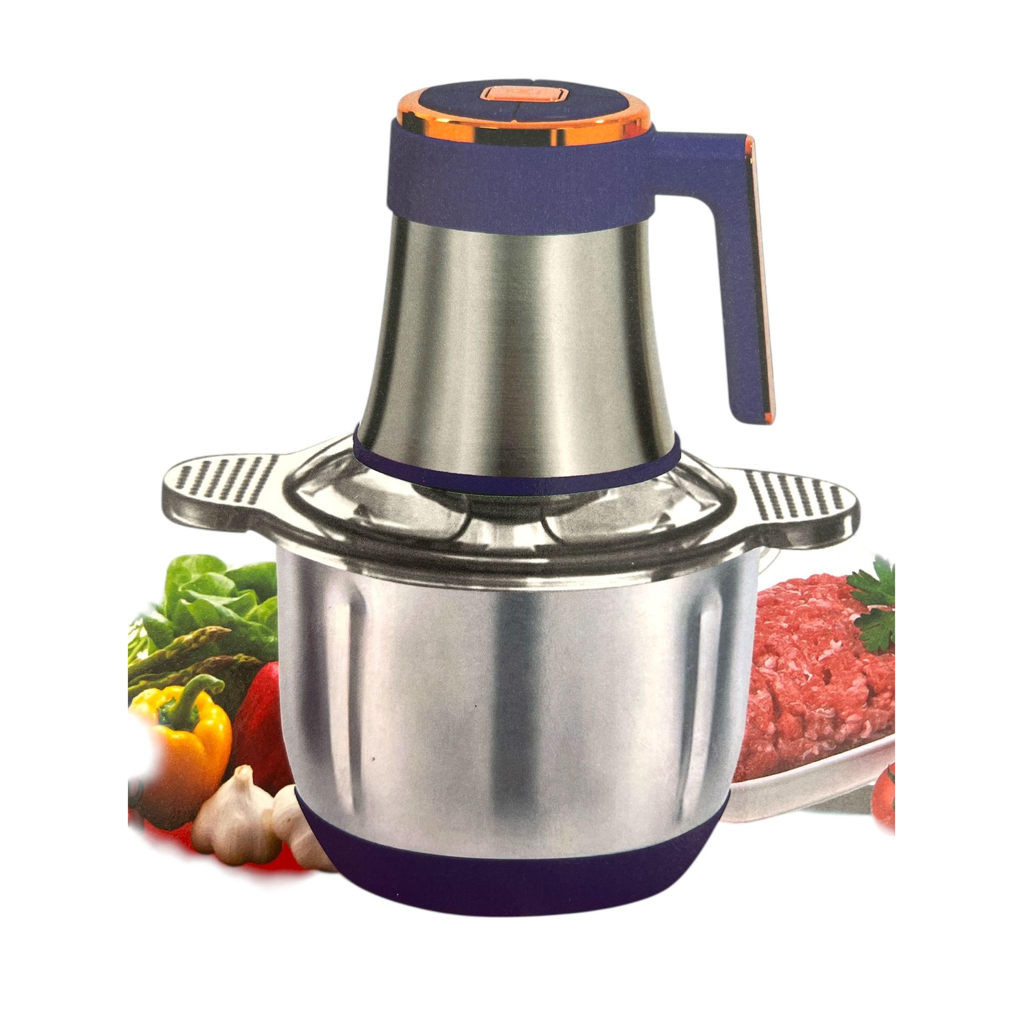 PICADORA ELECTRICA - SHIRO - SH-SR-2504 - 3 L - 5 VELOCIDADES - ACERO INOXIDABLE - CRISTAL - FACIL LIMPIEZA