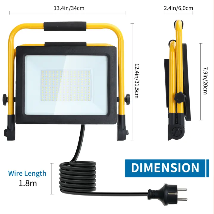 Aigostar 20W Foco LED con Sensor Movimiento,1800LM Super Brillo Focos LED  Exterior IP65 Impermeable,Blanco