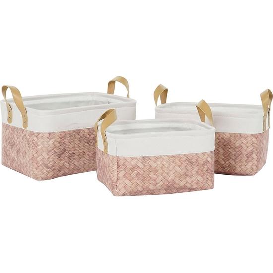 🏝️ DKD Home Decor Juego De 2 Cestas De Hierba Marina – Estilo Tropical Para Organizar Tu Hogar (Natural, 46x46x56 Cm)