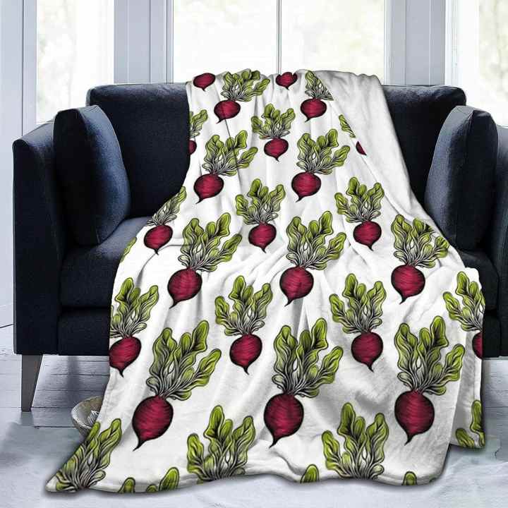 Beets are Best Plush Throw Fuzzy Super Soft Reversible Microfiber