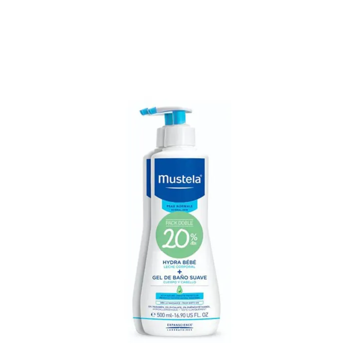 Comprar Pack Mustela Hydra Bebé Leche Corporal 2 x 500 ml