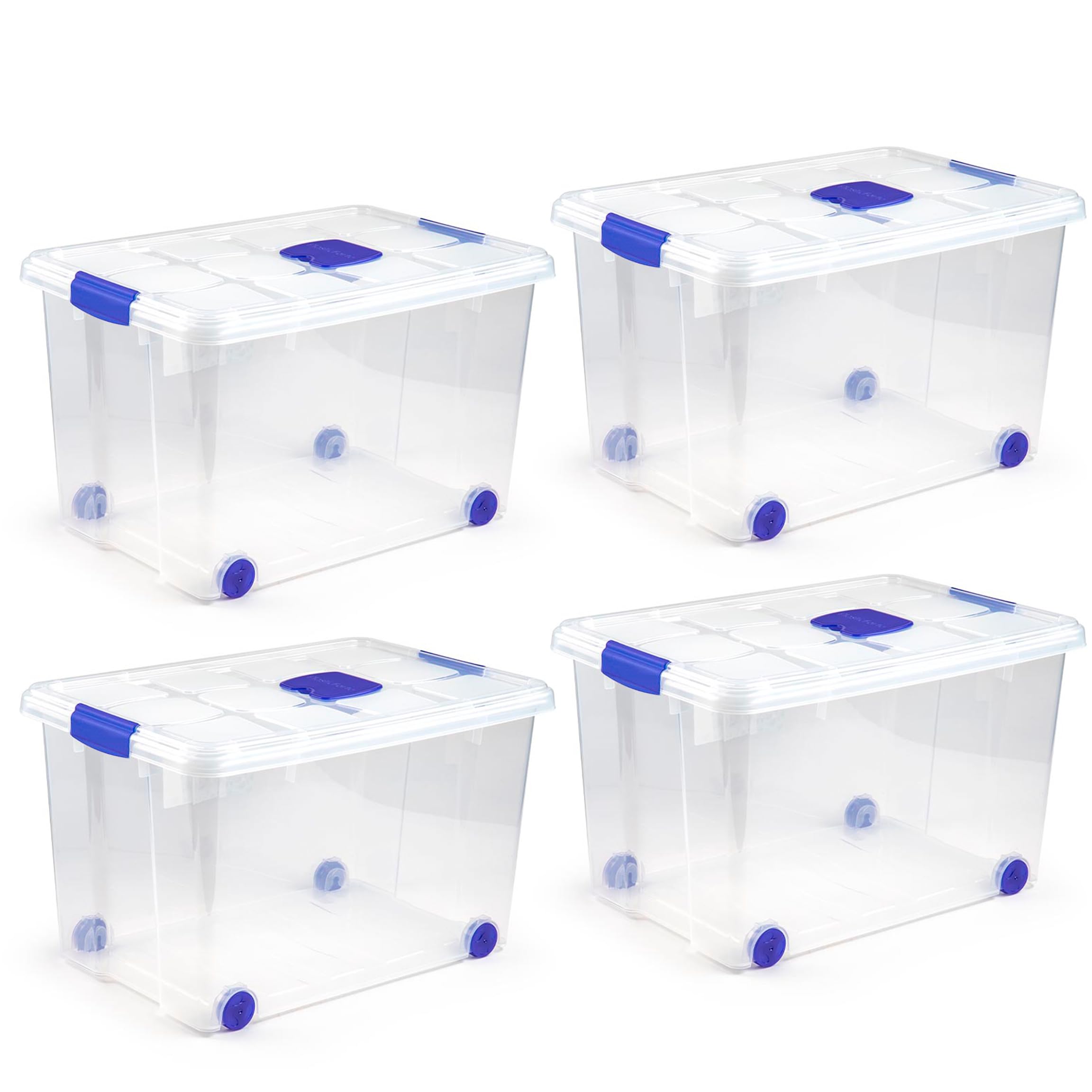  TOPBATHY - 2 cajas organizadoras de plástico para joyas,  organizador de cuentas transparente para organización de almacenamiento  (blanco) : Patio, Césped y Jardín