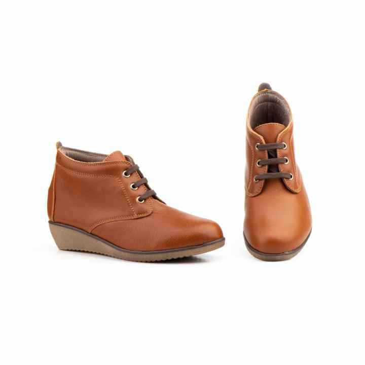 Botín Mujer Piel Cuero Cordones Botines Mujer Zapatos de Mujer Botín ...