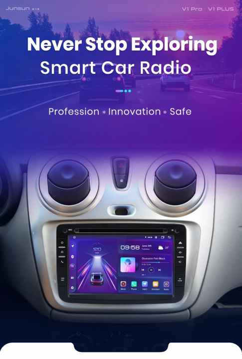 Junsun-Autoradio Android Auto, Renault, Dacia, Duster, Sandero, Captur, Xray,  Logan 2, Carplay, Limitation de la voiture, RDS, GPS, No 2Din Autoradio