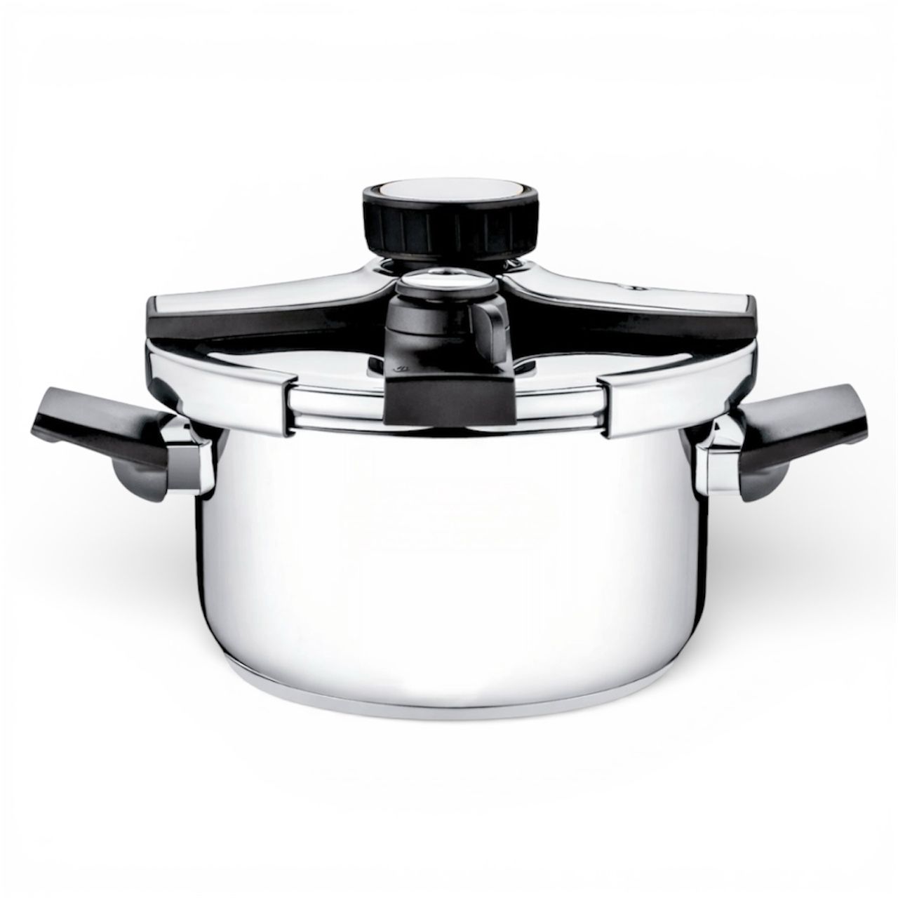 Olla a Presión Super Rápida 6 litros, Válvulas de seguridad, valido para todo tipo de cocina, Full inducción acero 18/10