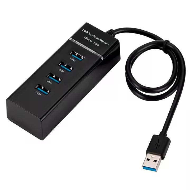 Hub 4 Puertos USB Tipo A 3.0+2.0 Iluminacion con Luz LED Splitter Negro para PC Ordenador de Mesa Portatil Adaptador Concentrador Entradas Hub 4 Puertos USB Tipo A 3.0+2.0 Iluminacion con Luz LED Splitter Negro para PC Ordenador de Mesa Portatil Adaptador Concentrador Entradas