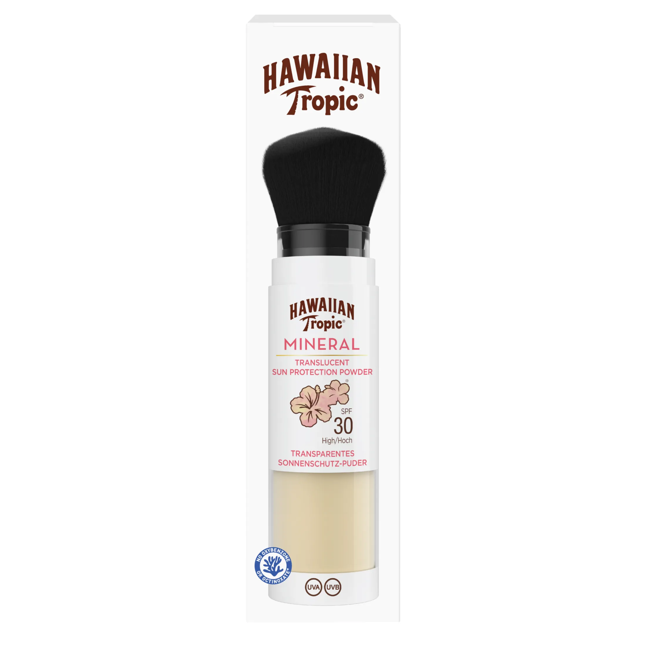 Hawaiian Tropic Mineral Brush - Brocha de maquillaje con color y protección solar, SPF 30 - 1