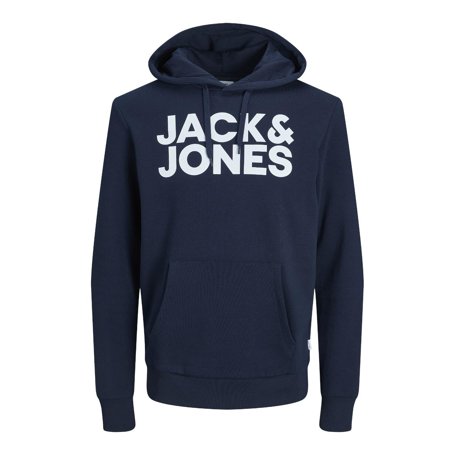 Jack & Jones JJOLIVE HOOD MIX SET - Sudadera - Black/white/negro