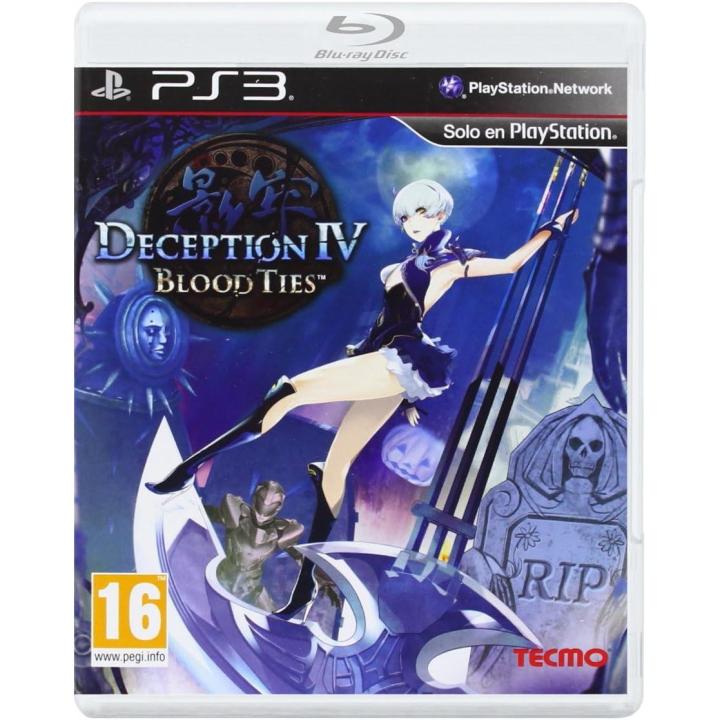 Jeu PS3 Deception IV: Blood Ties - Version PAL, Bon état, Compatible PlayStation 3