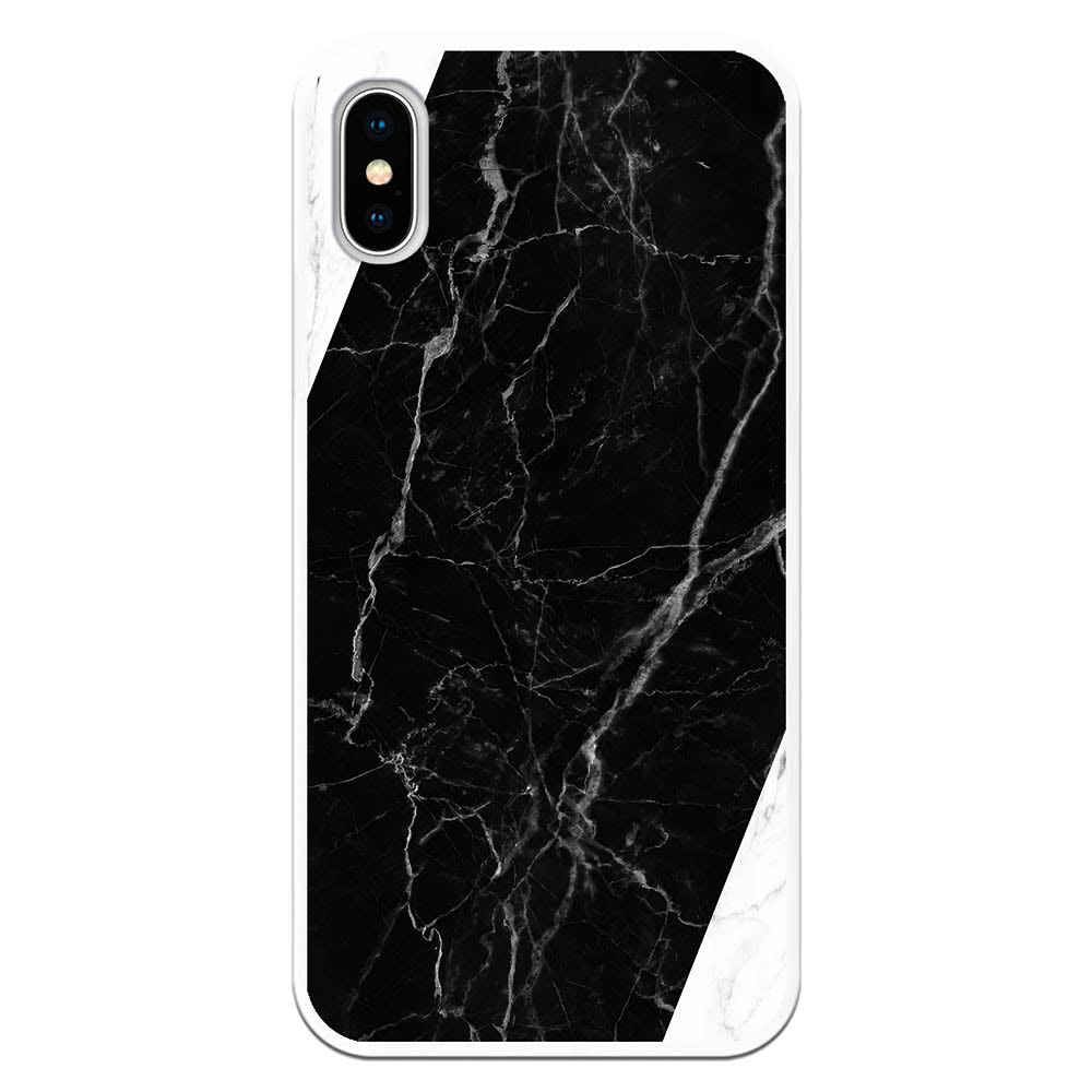 Funda Compatible Con IPhone XS Max - Fondo Marmol Negro