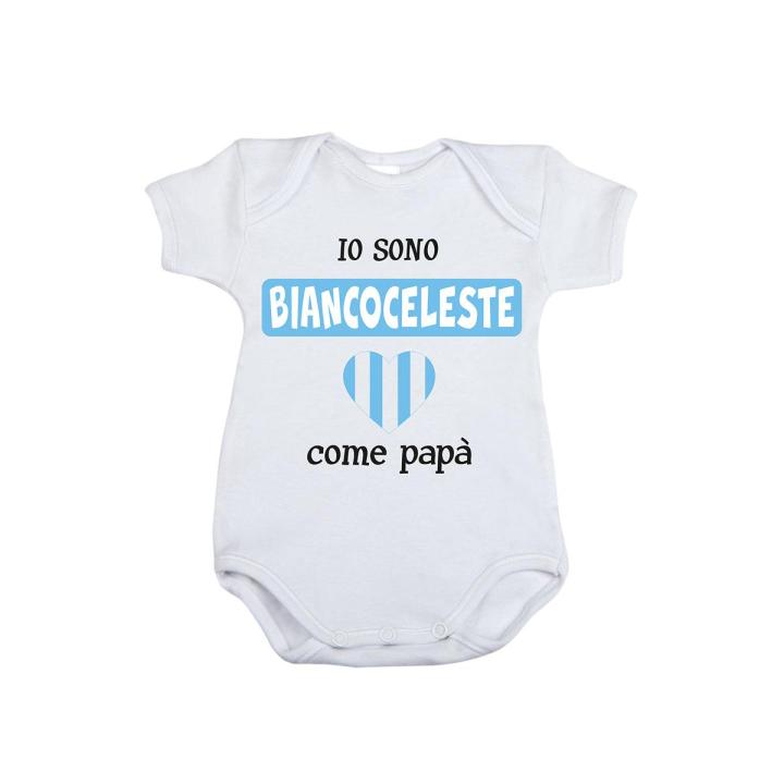 Body Tutina Neonato Stampa IO TIFO JUVENTUS Personalizzato Nome Bimbo Bimba