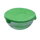 SAN IGNACIO Energy set de 5 fiambreras de cristal con tapa de 150, 200, 350, 500 y 900 mililitros en color verde - 3