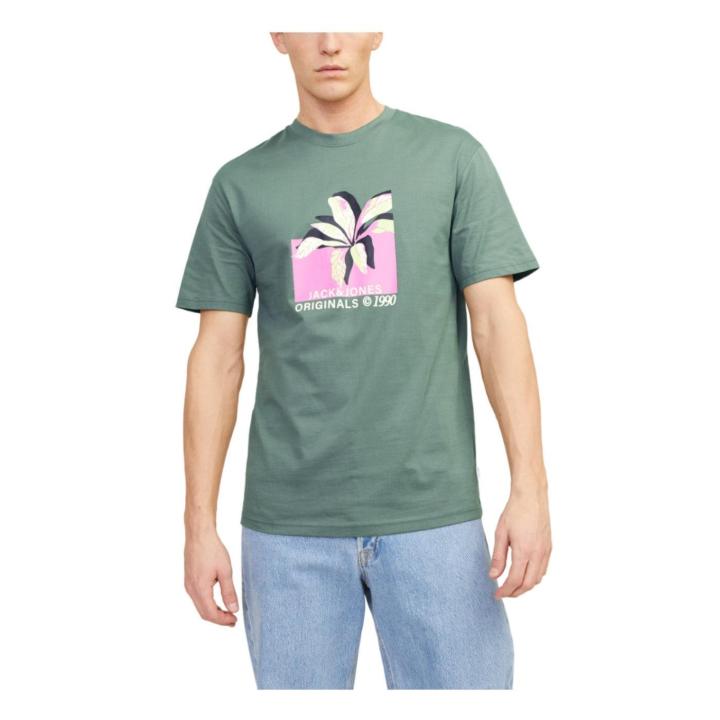 JACK & JONES Joraruba AOP Branding Sweat à Col Rond Maillot De Survêtement, Crème Au Beurre, S Homme